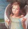 ‘Cherub’ by Rose Hendrickson, pastel on Matanuska Glacier silt, which won ‘Best in Show’ at the 2012 Alaska State Fair. Rose Hendrickson