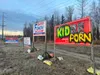 Recently, campaign signs for Diane Shibe, who is running for the Mat-Su School board were defaced with spray paint, like the sign seen here. Other signs and posts have been destroyed or stole