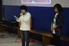 Saroma exchange student Natsuho Nishioka goes over the highlights of her stay in Palmer at the Community Farewell Potluck. Photos by Jacob Mann/Frontiersman