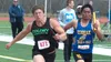 Colony anchor runner Zane Vrvilo battles to the finish of the 4x100 meter relay during the Region III Track and Field Championships at Homer High School on Saturday, May 20, 2017. Colony won 