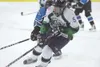 Alaska Avalanche forward Evan Hesse takes control of the puck
during Friday's win over the Wenatchee Wild at the MTA Palmer Ice
Arena. (ROBERT DeBERRY/Frontiersman) Robert DeBerry