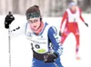 Eric Engman/Fairbanks Daily News-Miner Palmer's Meagan Lynn
tackles a portion of the girls' 5-kilometer course during the
Individual Freestyle Technique races at the Alaska State Activities
A