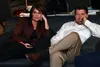 Gov. Sarah Palin, the Republican vice presidential candidate,
and her husband, Todd, watch the final presidential debate from
their hotel room in Manchester, N.H. (Photo courtesy the
McCain-P