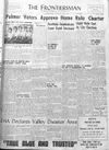 The front page of the June 7, 1962, Frontiersman.