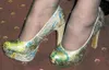 These shoes created by artist Linda Lockhart stole the show.
