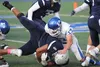 Palmer senior Leif Mumma keeps Soldotna's Aaron Faletoi out of the end zone during a loss to the Stars in the ASAA Division II semifinals. Jeremiah Bartz/Frontiersman
