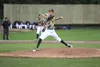 Mat-Su Miners lefthander Nolan Monaghan fires a pitching during a 7-0 win over the Anchorage Glacier Pilots Thursday at Hermon Brothers Field in Palmer. Monaghan, a 2016 graduate of Wasilla H
