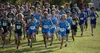 The boys field leaves the start line at the Wasilla Invitational on Saturday, September 15, 2018. Su Valley High School hosted the race this year. (Photo by Stephen Nowers) Stephen Nowers