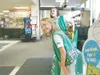 ROBERT DeBERRY/Frontiersman Alexis Hinther, front, and Kyla
Peria, both 10, look for potential cookie customers while selling
Girl Scout cookies at Carrs/Safeway in Palmer Friday evening.