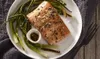 Honey-Soy Alaska Salmon with Scallions Courtesy photo