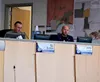 Mat-Su Borough assembly members Bill Gamble and Dmitri Fonov listen to public testimony. Courtesy of the Mat-Su Borough