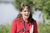 Alaska Gov. Sarah Palin anounces that she is stepping down from
her position as Governor at her Lake Lucille home Friday morning.
(ROBERT DeBERRY/Frontiersman)