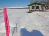 A right of way marker is located near the Wenner-Mirsch home along the edge of an eroded Matanuska River. The Wenners lost their home to erosion and flooding last summer. Mat-Su Borough Manag