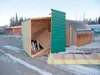 Photo courtesy of the Mat-Su Miners The umpire shack at Hermon
Brothers Field was flipped into the air and split open during a
recent wind storm. Storms caused extensive damage at Hermon
Brot