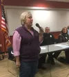 MARY LOCKMAN / Frontiersman.comVicki Chaffin Walner talks about her Mat-Su Valley Crime Watch group at the Public Safety Town Hall on Wednesday at the Menard Sports Center. She said the Faceb