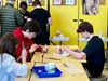Students at Wasilla High School recently got a lesson in how chemistry works in ceramics, the result of a collaborative idea from teacher Leslie Wangeman and artist Alida van Almelo. Here, st