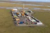Cononco Phillips rig at CD 5, first commercial oil project in National Petroleum Reserve Alaska Courtesy of ConocoPhillips