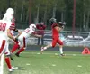 Houston's Keldin Nicoll catches a 27-yard touchdown pass during a 14-13 win over Kenai Central Friday, Sept. 8, 2023, at Houston High School. Ron Jones/matsusports.net
