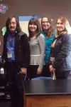 From left, Michal Patterson, a Juneau resident who sufferes from chronic obstructive pulmonary disorder, stands wil Becky Stoppa, Tobacco Prevention and Control program coordinator; Ruth Bank