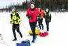 Palmer High School junior Noble Gurney, left, completed the Susitna 100 endurance race. Courtesy of Andy Romang