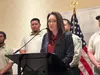 U.S. Secretary of Agriculture Brooke Rollins speaks to reporters during a news conference on Monday, June 23, 2025, at the Western Governors Association conference in New Mexico.  Courtesy of