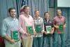 The Mat-Su Miners handed out their annual team awards earlier this week. Pictured are the winners: (from left to right) Terrence Connelly (Mike Kelly Award), Tyler Stubblefield (Most Valuable