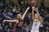 UAA senior Alysha Devine, seen here against St. Martins on Jan. 23, 2016, helped the Seawolves win their third straight Great Northwest Athletic Conference title. UAA is hosting the Division 