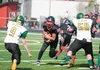 Houston’s Billy Etuckmelra looks for an opening in the Seward Seahawks defense during Saturday’s game at Houston High School. ROBERT DeBERRY/Frontiersman.com