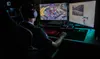 (FORT KNOX, Ky) --- Staff Sgt. Jesse “Neon” Benjamin, a Calvary Scout for the Active Duty Army and a member of the U.S. Army eSports team, competes with one of the gaming rigs located at the 