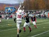 Wasilla's Max Larson grabs a touchdown catch against Palmer. Bruce Eggleston/matsusports.net