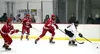 Houston's Trenton Huber skates the puck up the ice during a win over Wasilla. Bruce Eggleston/matsusports.net