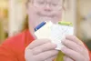 Special Olympic athlete Pearl Weaver holds her gold and silver
medals which she won at the 2009 Special Olympics World Winter
Games in Boise, Idaho.