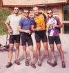 Muddy legs and wide grins are the sign of a successful trip for
mountain bikers. Photo courtesy Tony Berberich.