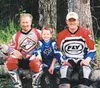 Scott, Taylor and Josh represent three generations of the
Sanderson family involved in motocross racing. Submitted photo.