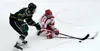 Wasilla senior Garrett Conroy hits the ice to get in front of the stick of Colony's Tristan Avoletta during a 4-3 win over the Knights Friday at the Brett Memorial Ice Arena. Courtesy of Bruc