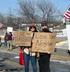 People in more than 25 communities across Alaska, including the Mat-Su, participated in the third nationwide 'No Kings' protest Saturday. Courtesy of Mark Kelsey