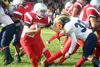 JEREMIAH BARTZ/Frontiersman Wasilla senior running back Chris
Bydlon runs for a gain during the first quarter of a 39-0 loss to
Bartlett on Friday at Veterans Memorial Field in Wasilla.