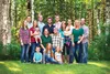 Warren and Kaye Foster, center, with their seven children, significant others and grandchildren near their Wasilla home last year.  Courtesy photo
