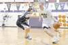 Photo courtesy of Roberta Niver Colony senior Scott Herman
drives the ball inside during the Knights’ overtime win over the
Soldotna Stars in the semifinal round of the Northern Lights
Confer