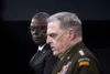 Secretary of Defense Lloyd J. Austin III and Army Gen. Mark A. Milley, chairman of the Joint Chiefs of Staff, brief the media, the Pentagon, Washington, D.C., Aug. 18, 2021. (DoD photo by Lis