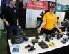 Wasilla High Avery Bell displays decades worth or electronic equipment during a technology fair at the Menard Center. Tim Rockey/Frontiersman