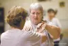 Flowering Fist T'ai Chi Chuan owner and instructor Carole
Milstead works with one of her students Friday morning during the
advanced class. (ROBERT DeBERRY/Frontiersman) Robert DeBerry