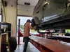 Crewse Hibbert, 17 is entering his senior year at Mat-Su Career Tech. While changing a vehicle's tires, he said that he really enjoys working at Distintive Ride, that "everyone treats you lik