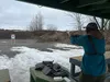 Kyle spent some time practicing with his .44. Being comfortable and accurate with a sidearm for bear protection is key to having a more enjoyable time outdoors. Kyle Wilkinson/For the Frontie