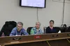 Airport Advisory Committee Chair Ken More, Palmer Mayor Edna DeVries and Clerk Norma Alley Tim Rockey / Frontiersman