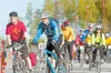 PETER LEKISCH/Alaska Digital Visions More than 100 riders left
Houston High School for the 59-mile ride to Talkeetna Lodge. The
ride raised over $50,000 for Special Olympics Alaska.