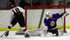 Houston senior Austin Zweifel puts a shot on goal during the final seconds of the second period during a 2-0 loss to Monroe Catholic in the ASAA Division II state title game Saturday at the B