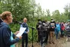 Friends and family share stories at the VCRS nature trail to honor Mollie Boyer. Jacob Mann/Frontiersman