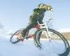 ROBERT DeBERRY/Frontiersman Palmer resident Chris Popham
negotiates a turn on the downhill mountain bike race course during
the Valley Mountain Bike and Hikers snow bike race Saturday at
Hatc
