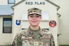 U.S. Air Force Airman 1st Class Alanis Ortiz, a force management technician assigned to the 35th Force Support Squadron, Misawa Air Base, Japan, poses for a photo during RED FLAG-Alaska 23-1 